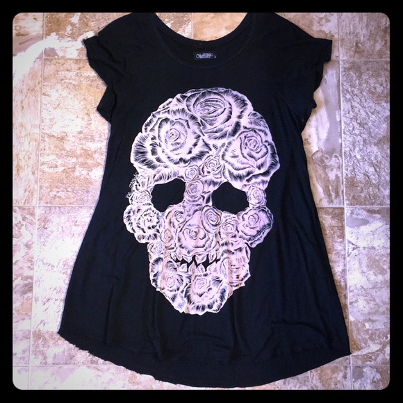 Lauren Moshi Skull Rose Tee - Picture 2 of 6